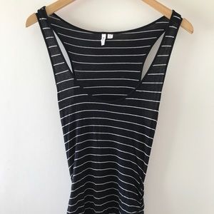 Rip Curl Striped Maxi Body Con Tank Dress Sz S